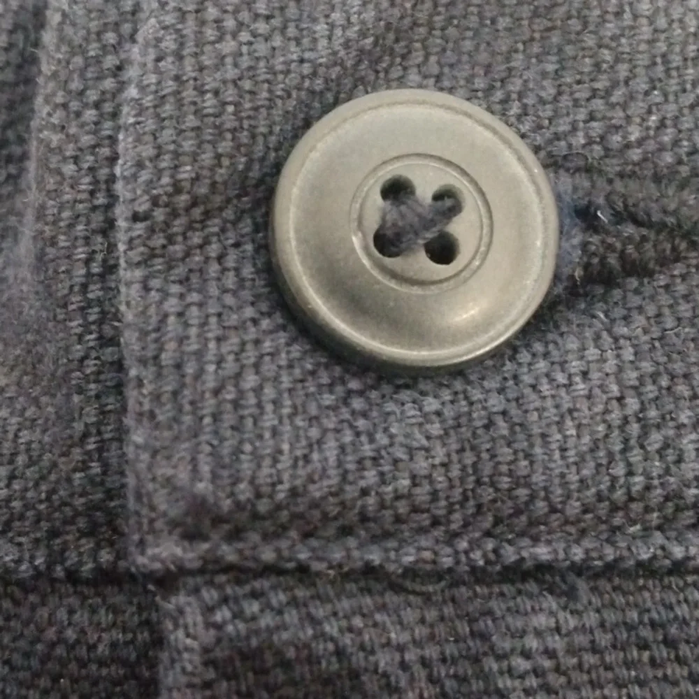 Banana Republic Blue Cotton/Linen Casual Pants (w/ Frogmouth Pockets) 34 - 34